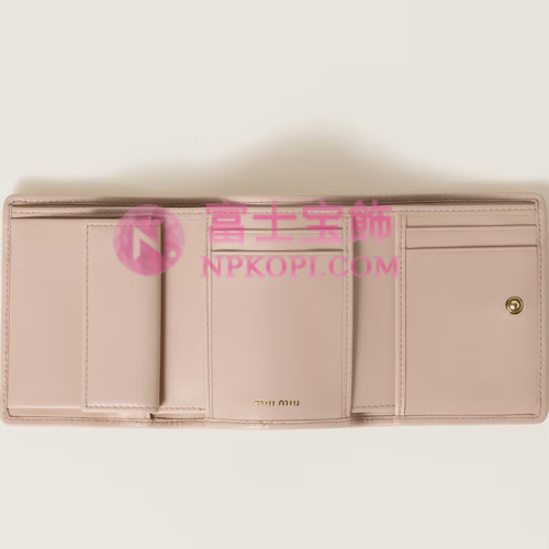 ミュウミュウスーパーコピーマテラッセレザー 財布5MH033_2FPP_F0236