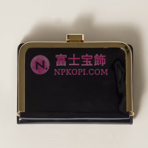 ミュウミュウスーパーコピーパテントレザー コインケース5ME009_A069_F0002
