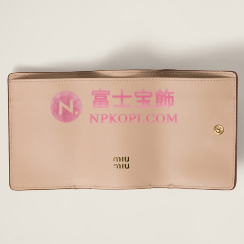 ミュウミュウスーパーコピーレザー 財布5MH021_2CSB_F0A2C