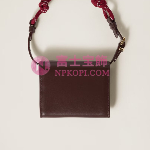 ミュウミュウスーパーコピーレザー ショルダー財布5MT024_ACRT_F04BU