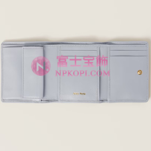 ミュウミュウスーパーコピーマテラッセレザー 財布5MH033_2FPP_F0164