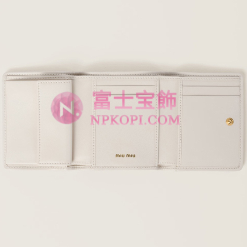 ミュウミュウスーパーコピーマテラッセレザー 財布5MH033_AFPP_F0009