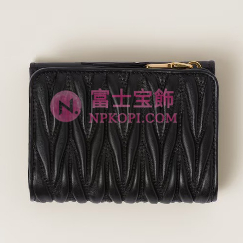 ミュウミュウスーパーコピーマテラッセレザー 財布5ML002_2FPP_F0002