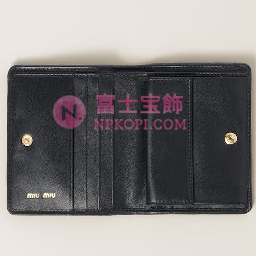 ミュウミュウスーパーコピーマテラッセレザー 折り財布5MV204_AFPP_F0002