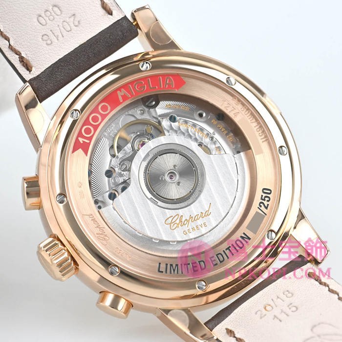 ショパール自動巻き時計ミッレ ミリア クロノグラフ 限定250本 161274-5006