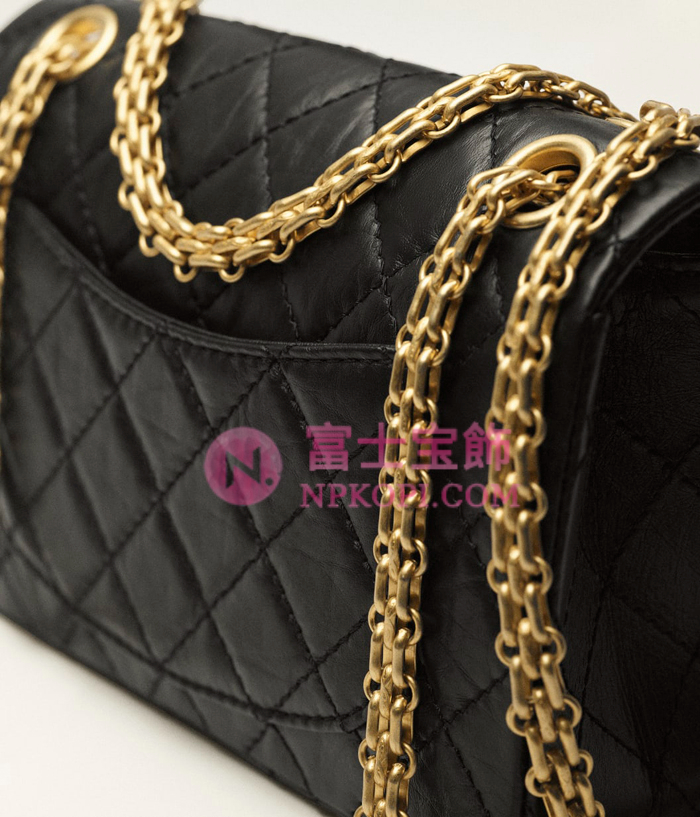 シャネルスーパーコピー後払い2.55 ミニ ハンドバッグエイジド カーフスキン ブラックAS0874-Y04634-94305