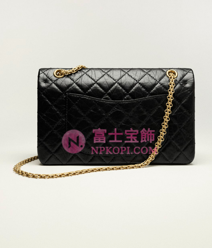 シャネルスーパーコピー後払い2.55 ラージ ハンドバッグエイジド カーフスキン ブラックA37587-Y04634-C3906