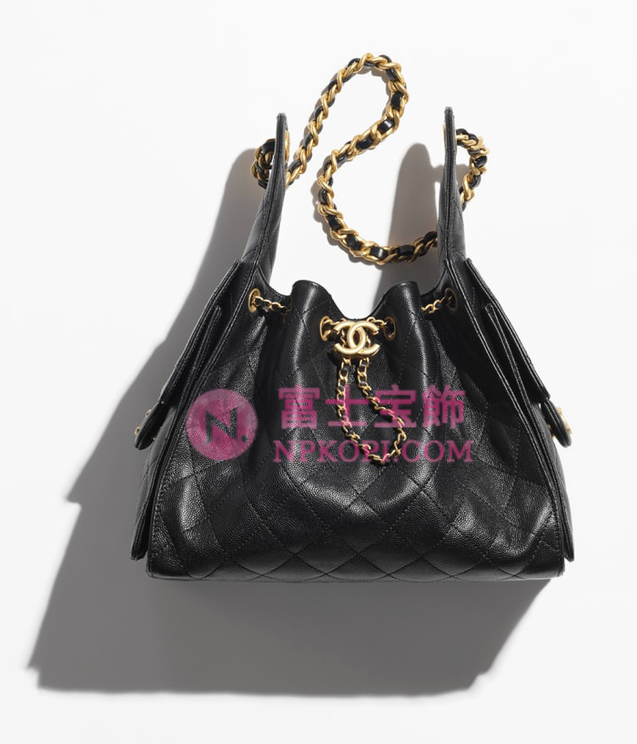 シャネルスーパーコピー後払い2025年春夏CHANEL 25 スモール ハンドバッググレインド カーフスキンブラックAS5293-B20304-94305