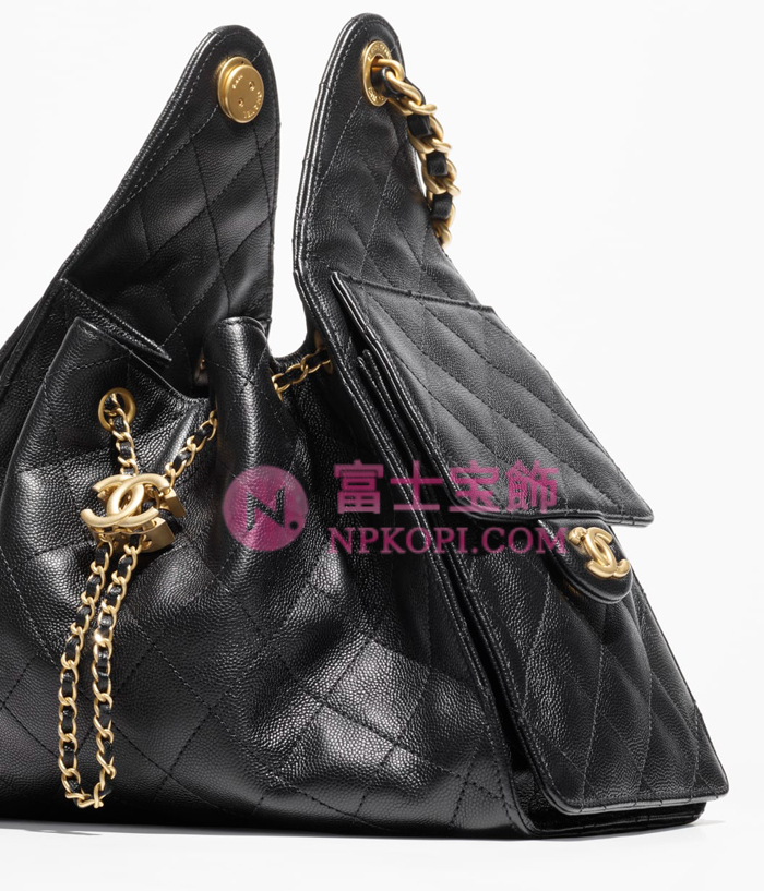 シャネルスーパーコピー後払い2025年春夏CHANEL 25 スモール ハンドバッググレインド カーフスキンブラックAS5293-B20304-94305