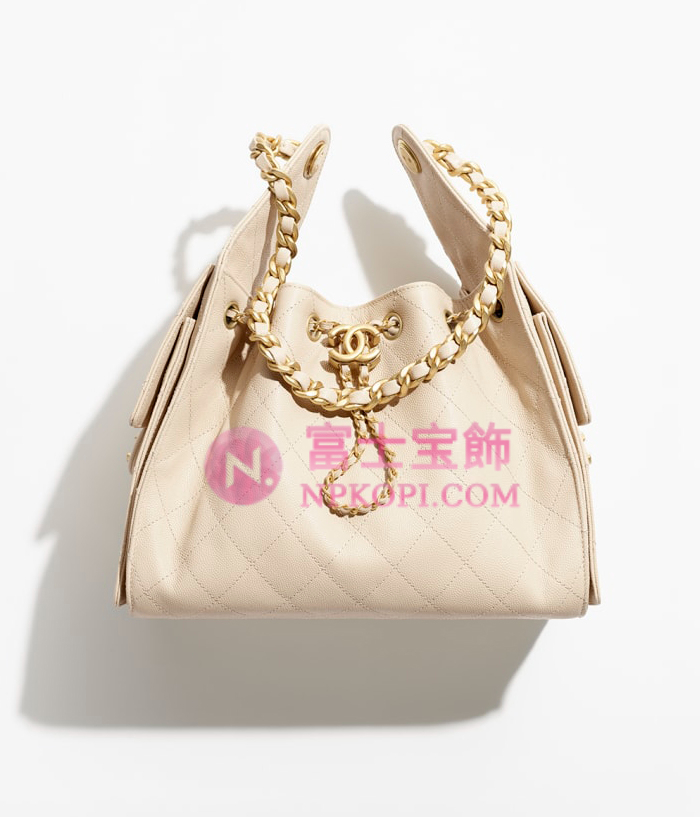 シャネルスーパーコピー後払い2025年春夏CHANEL 25 スモール ハンドバッググレインド カーフスキンベージュAS5293-B20304-NAGEK