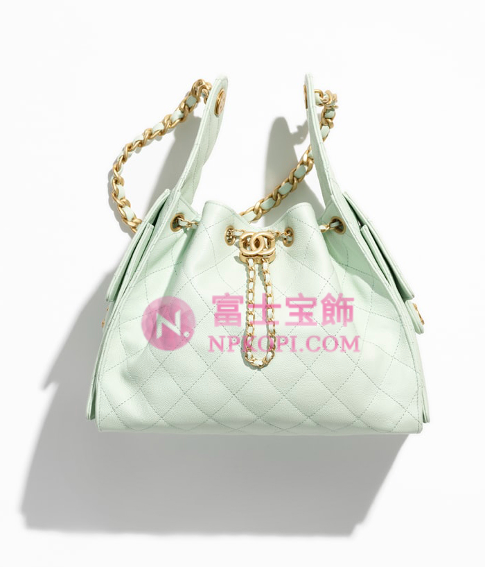 シャネルスーパーコピー後払い2025年春夏CHANEL 25 スモール ハンドバッググレインド カーフスキングリーンAS5293-B20304-NAGER