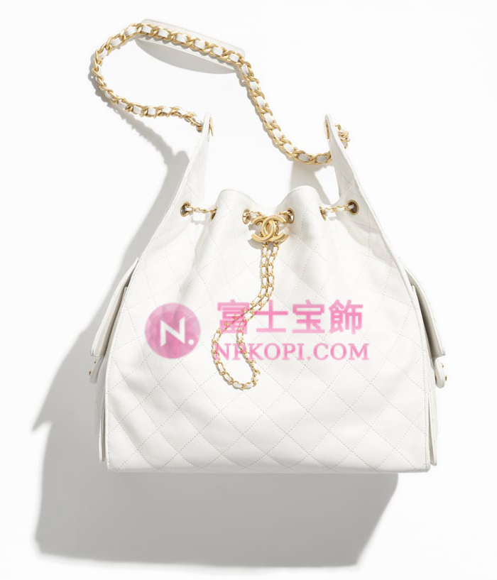 シャネルスーパーコピー後払い2025年春夏CHANEL 25 ミディアム ハンドバッググレインド カーフスキンホワイトAS5311-B20304-10601