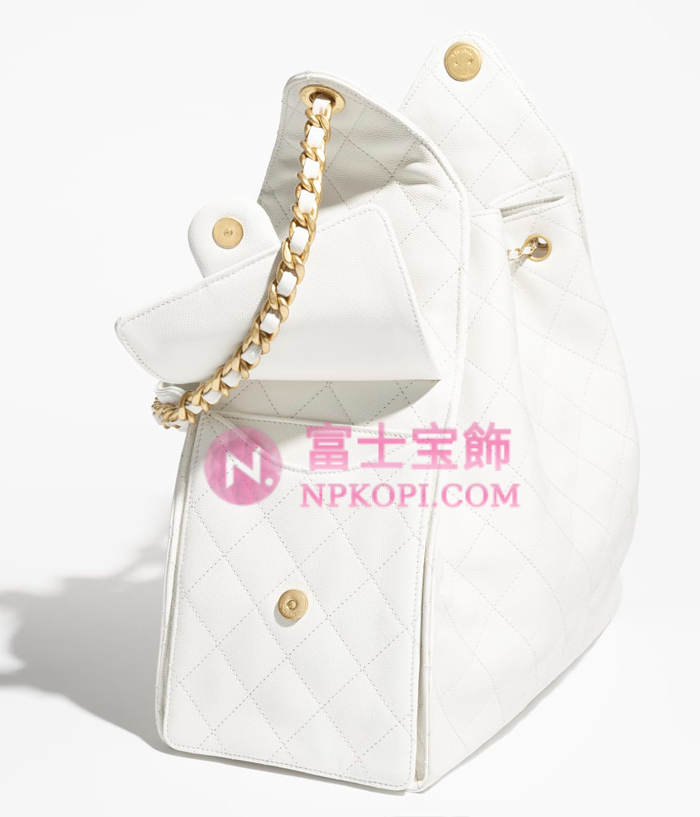 シャネルスーパーコピー後払い2025年春夏CHANEL 25 ミディアム ハンドバッググレインド カーフスキンホワイトAS5311-B20304-10601