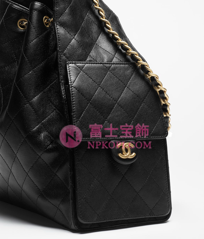 シャネルスーパーコピー後払い2025年春夏CHANEL 25 ミディアム ハンドバッググレインド カーフスキンブラックAS5311-B20304-94305