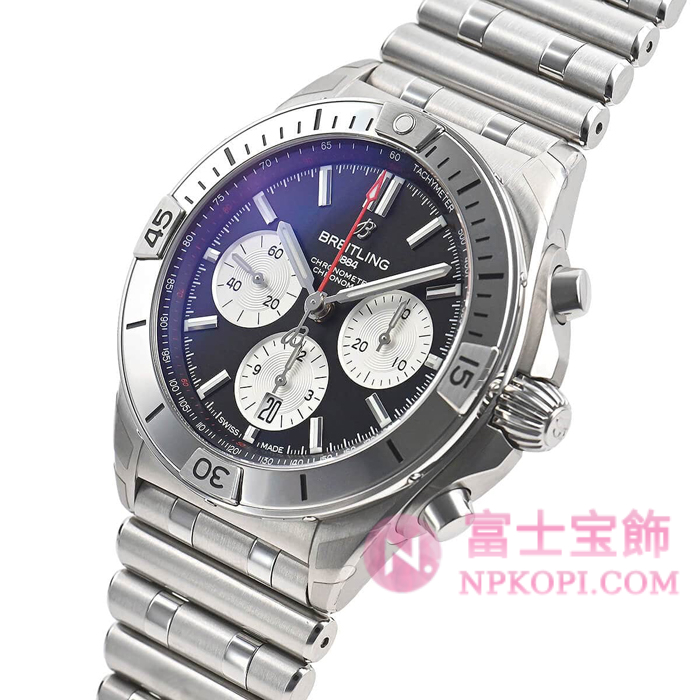 ブライトリング自動巻き時計クロノマットB01 42 AB0134101B1A1