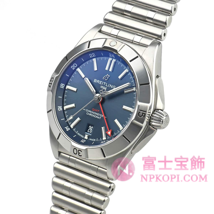 ブライトリング自動巻き時計クロノマット オートマチック GMT 40 A32398101C1A1